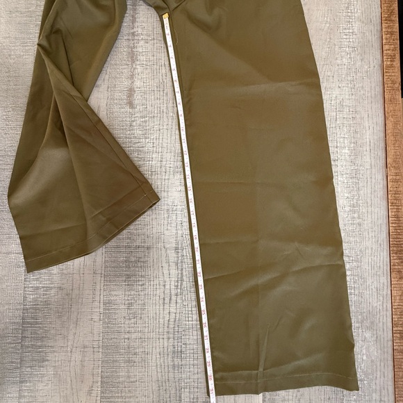 Olive Scent Olive Green Strapless Jumpsuit with Belt Size Small - Picture 11 of 13